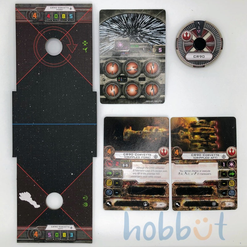 CR90 Corvette Huge Ship v1.0 Minimal Card Expansion Kit (No Upgrades)