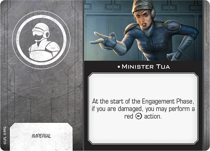 X-Wing Miniatures Minister Tua Configuration Upgrades