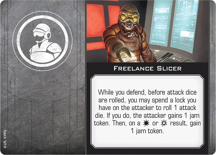X-Wing Miniatures Freelance Slicer Crew Upgrades