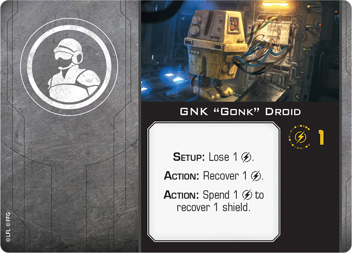 X-Wing Miniatures GNK "Gonk" Droid Crew Upgrades