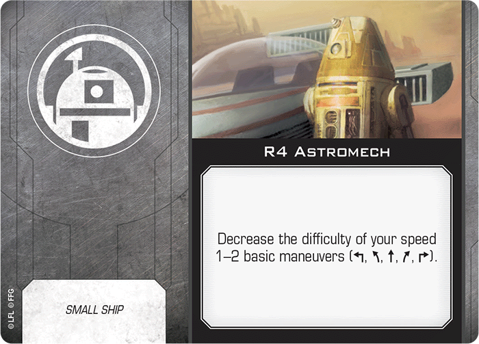X-Wing Miniatures R4 Astromech Astromech Upgrades