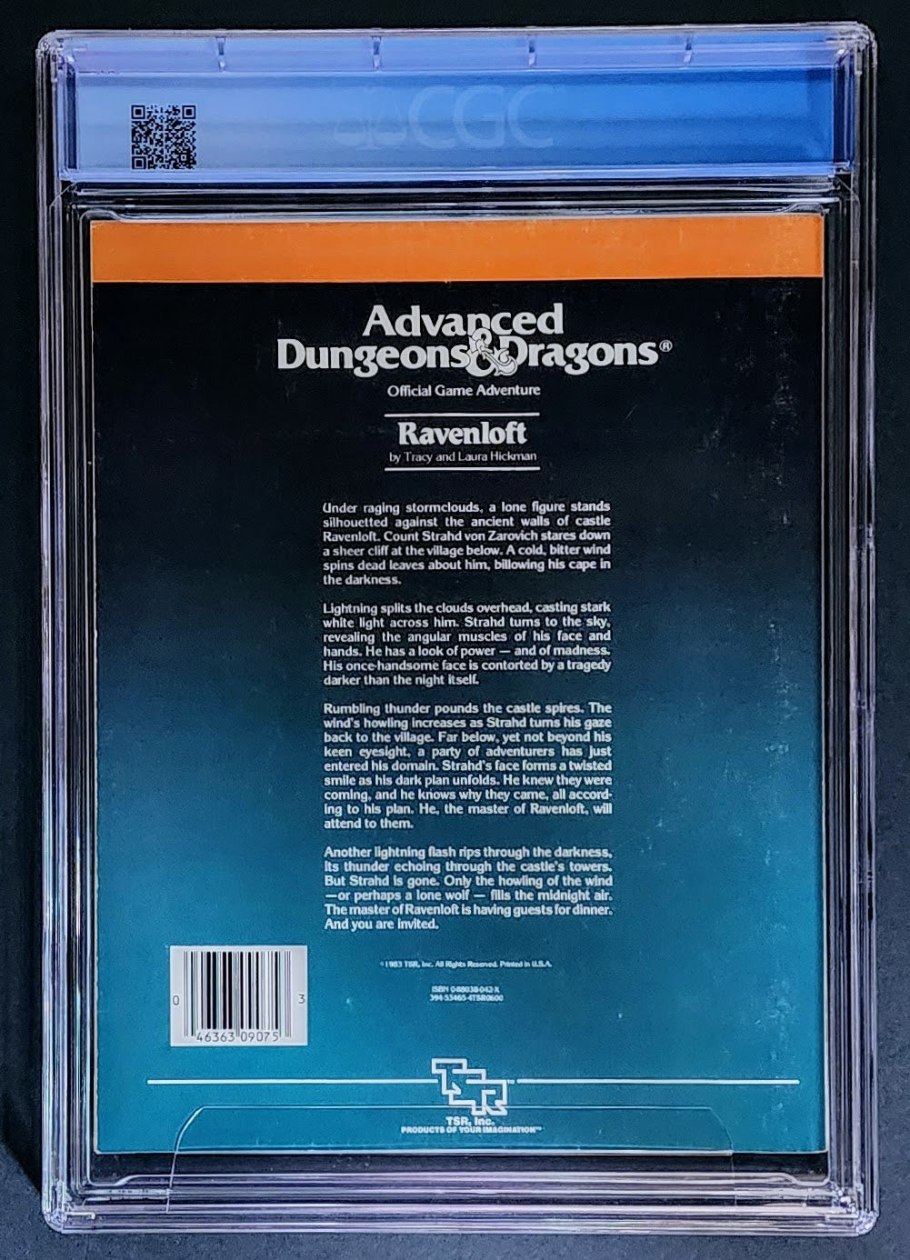 Ravenloft Module CGC 8.0 Advanced Dungeons & Dragons Ravenloft I6 Module (1983, FIRST P ...