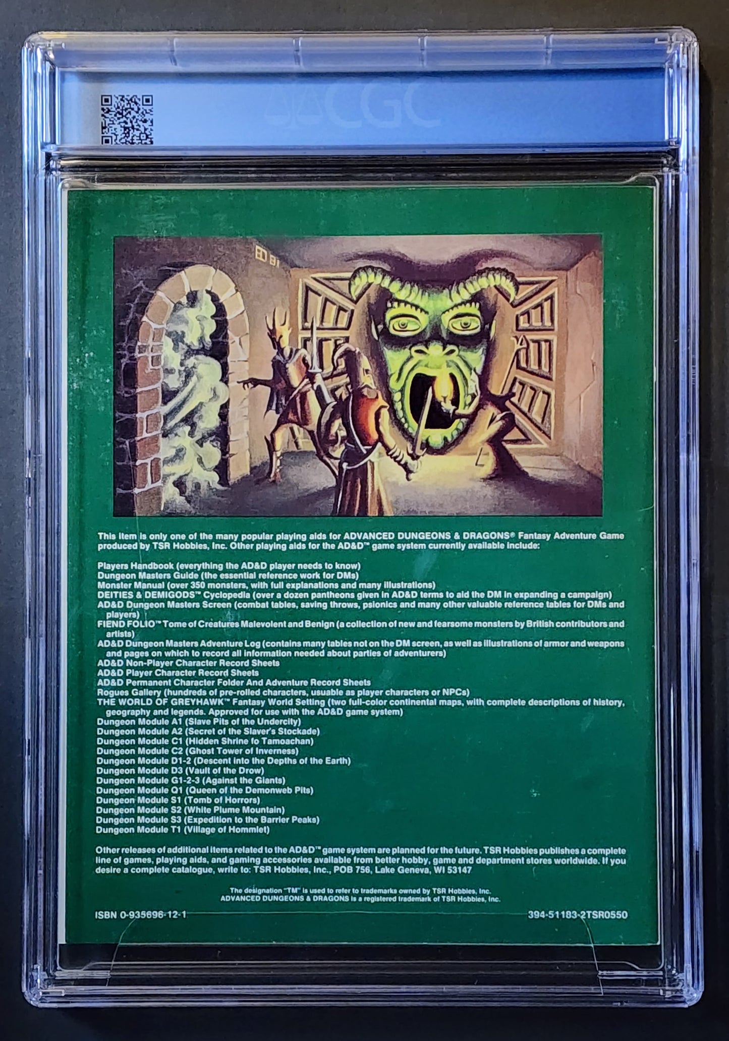 CGC 9.0 Advanced Dungeons & Dragons Tomb of Horrors S1 Module (Sixth Printing)