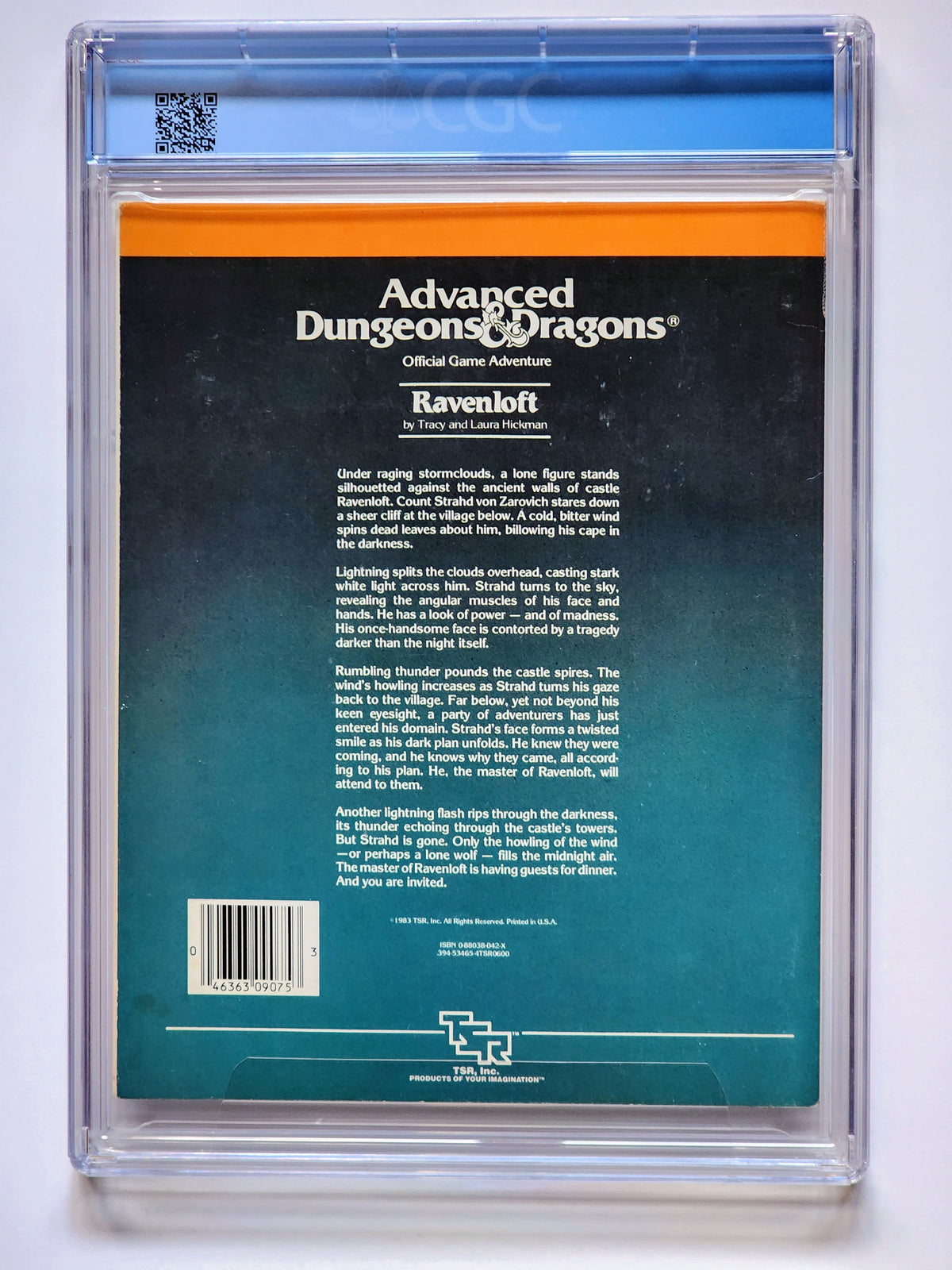 Ravenloft Module CGC 7.5 AD&D Ravenloft I6 Module Strahd Cover (SIGNED BY CLYDE CALDWEL ...