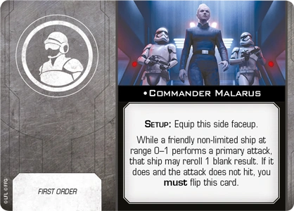 Commander Malarus (Dual Sided)