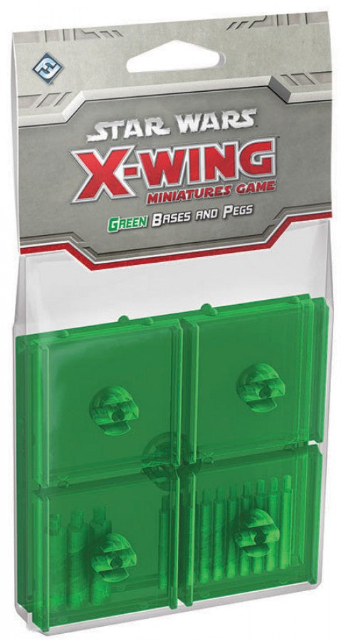 X-Wing Miniatures Green Bases and Pegs-New in Packaging