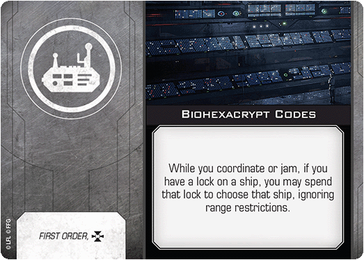 X-Wing Miniatures Biohexacrypt Codes Tech Upgrades