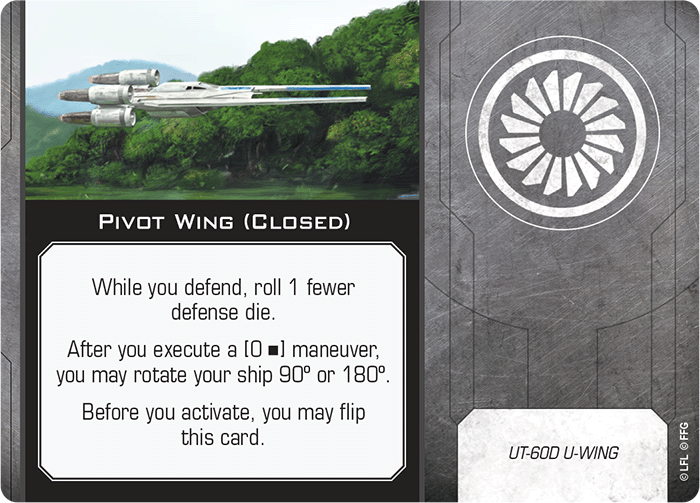 X-Wing Miniatures Pivot Wing Configuration Upgrades