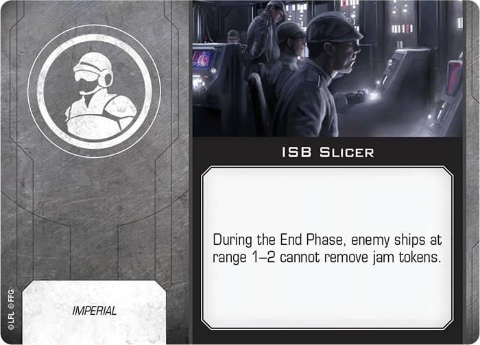 X-Wing Miniatures ISB Slicer Crew Upgrades