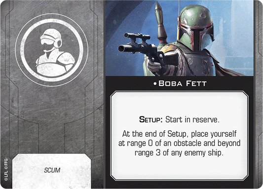 X-Wing Miniatures Boba Fett Crew Upgrades