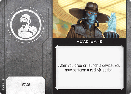 X-Wing Miniatures Cad Bane Crew Upgrades