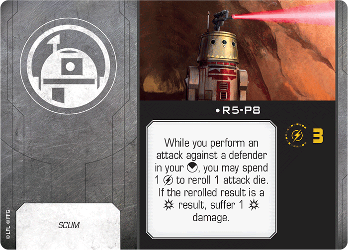 X-Wing Miniatures R5-P8 Astromech Upgrades