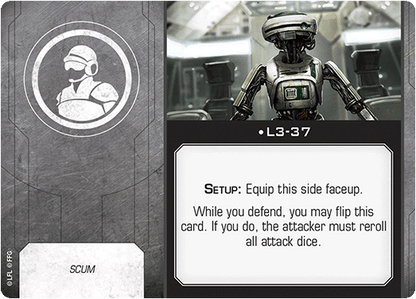 X-Wing Miniatures L3-37 Crew Upgrades