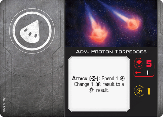 X-Wing Miniatures Adv. Proton Torpedoes Torpedo Upgrades