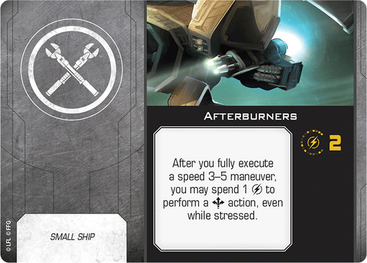 X-Wing Miniatures Afterburners Modification Upgrades