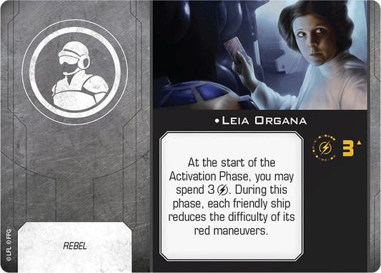 X-Wing Miniatures Leia Organa Crew Upgrades