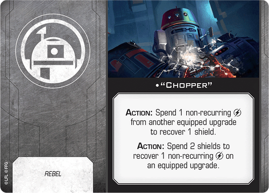 X-Wing Miniatures "Chopper" Astromech Upgrades