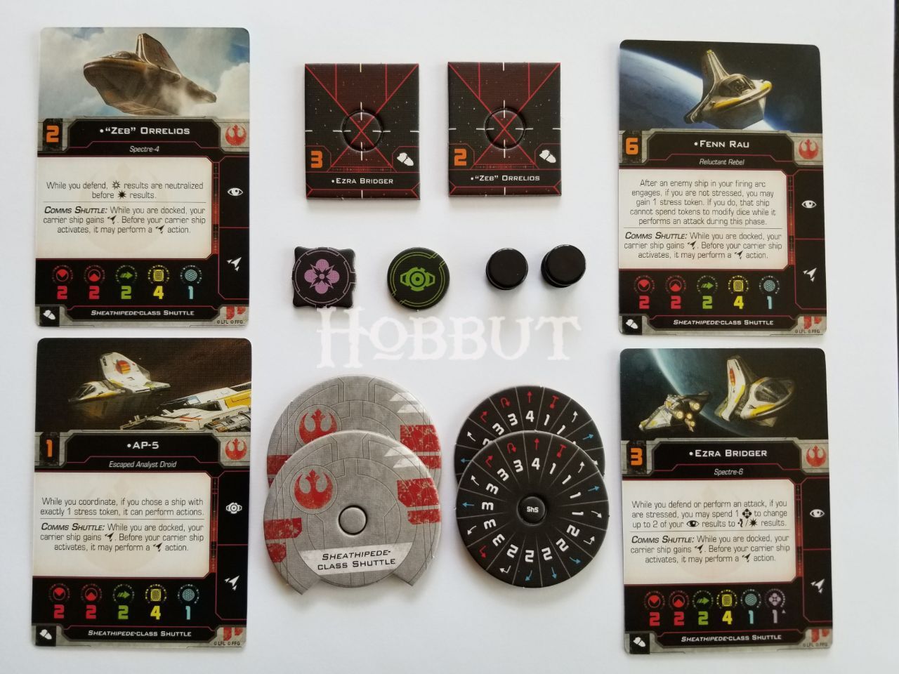 X-Wing Miniatures Sheathipede-class shuttle (Phantom II) 2.0 Conversion Kit