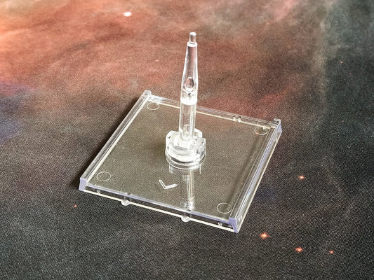 X-Wing Miniatures Ship Base with Peg (Medium Clear)