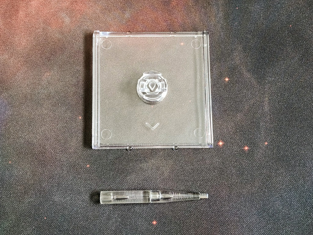 X-Wing Miniatures Ship Base with Peg (Medium Clear)