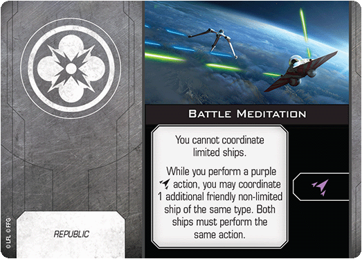 X-Wing Miniatures Battle Meditation Force Power Upgrades