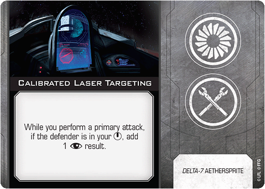 X-Wing Miniatures Calibrated Laser Targeting Configuration Upgrades